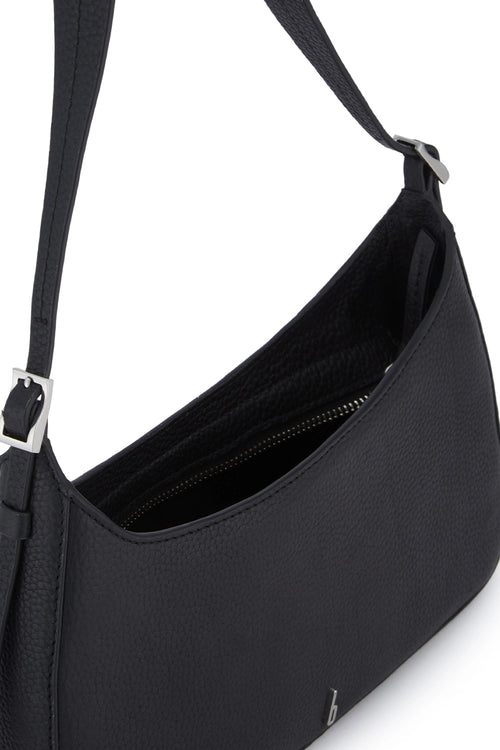 Leena Pebble Black Pouchette