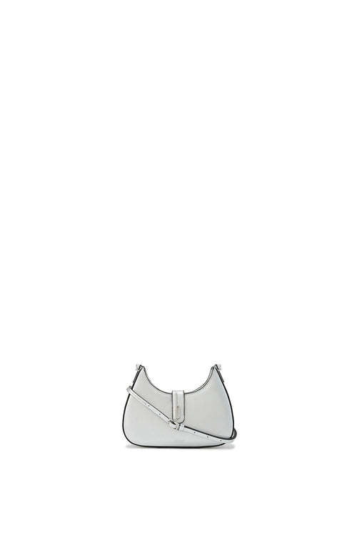 Leena Metallic Silver Mini Crossbody Bag