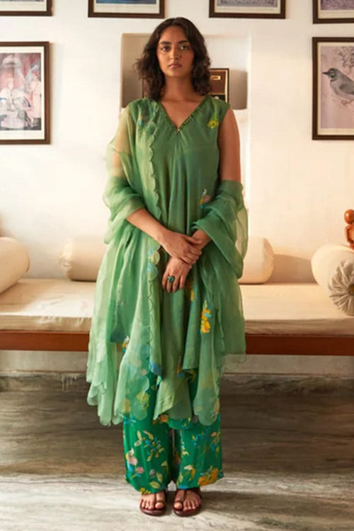Sringar Green Kurta Set