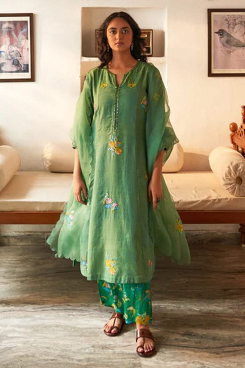 Jhumka Sitara Phool Kurta Set