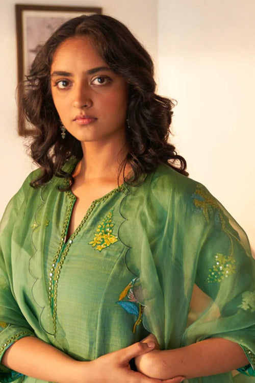Jhumka Sitara Phool Kurta Set