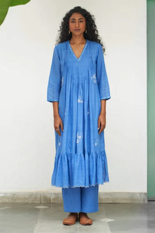 Asmani Champa Sitara Kurta Set