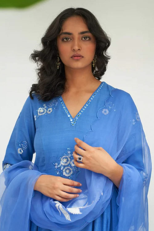 Asmani Sitara Kali Kurta Set