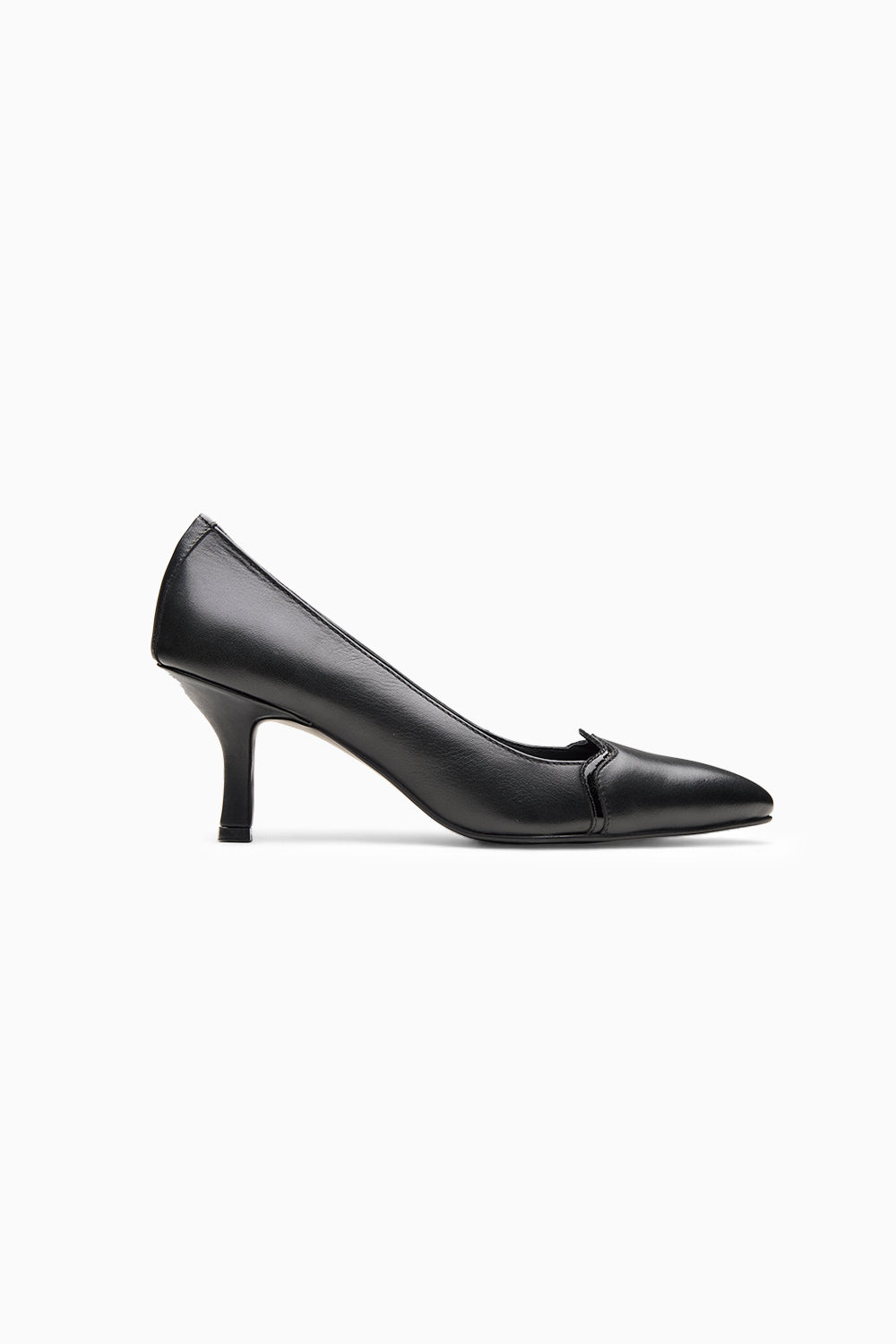 London Black Kitten Heels