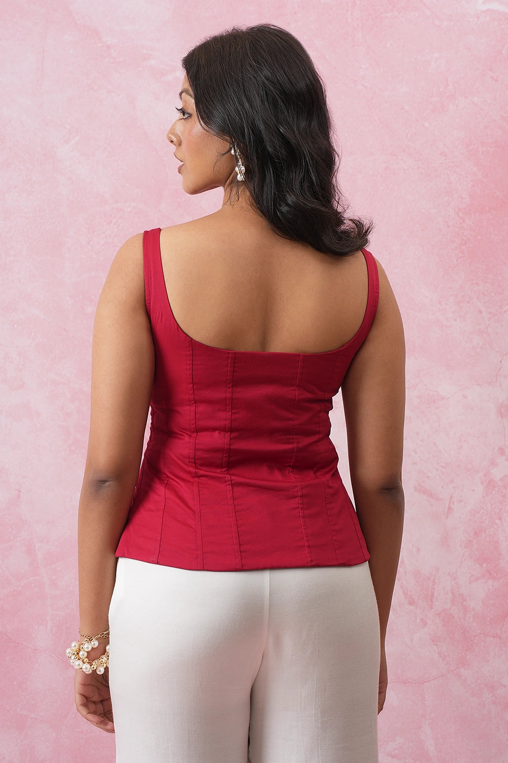 Red Mimosa Corset