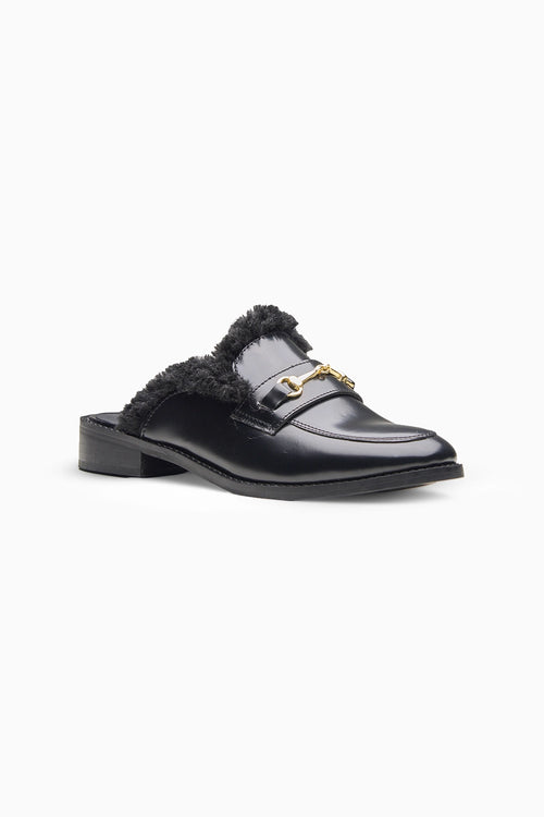 Luxe Black Mule