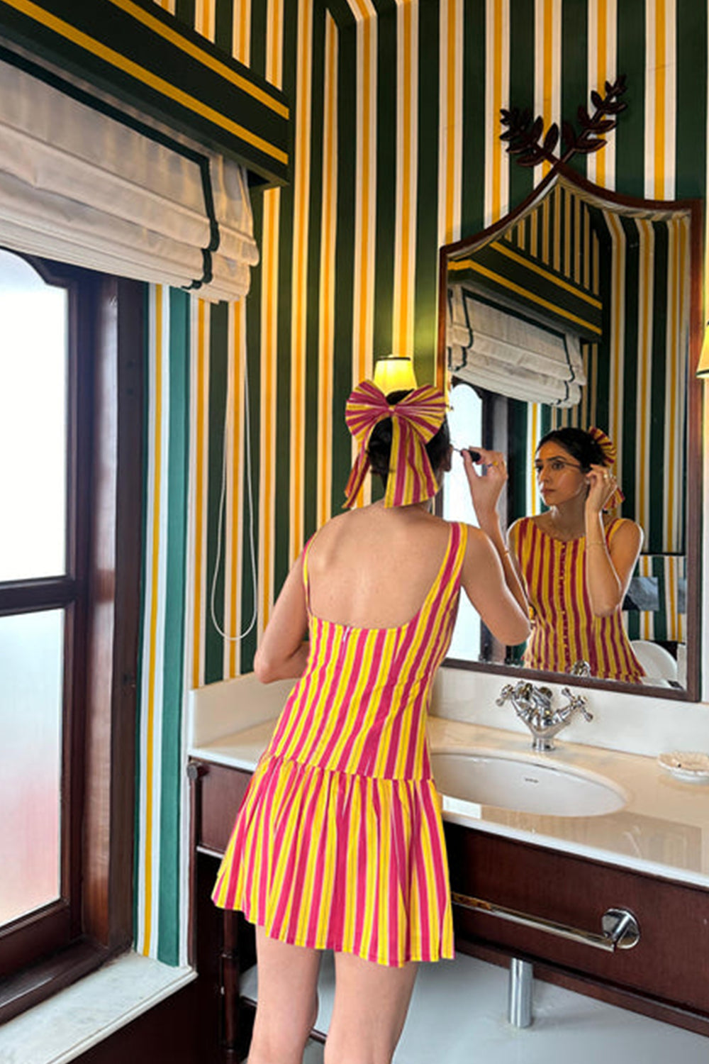 Yellow and Red Udupi Dress