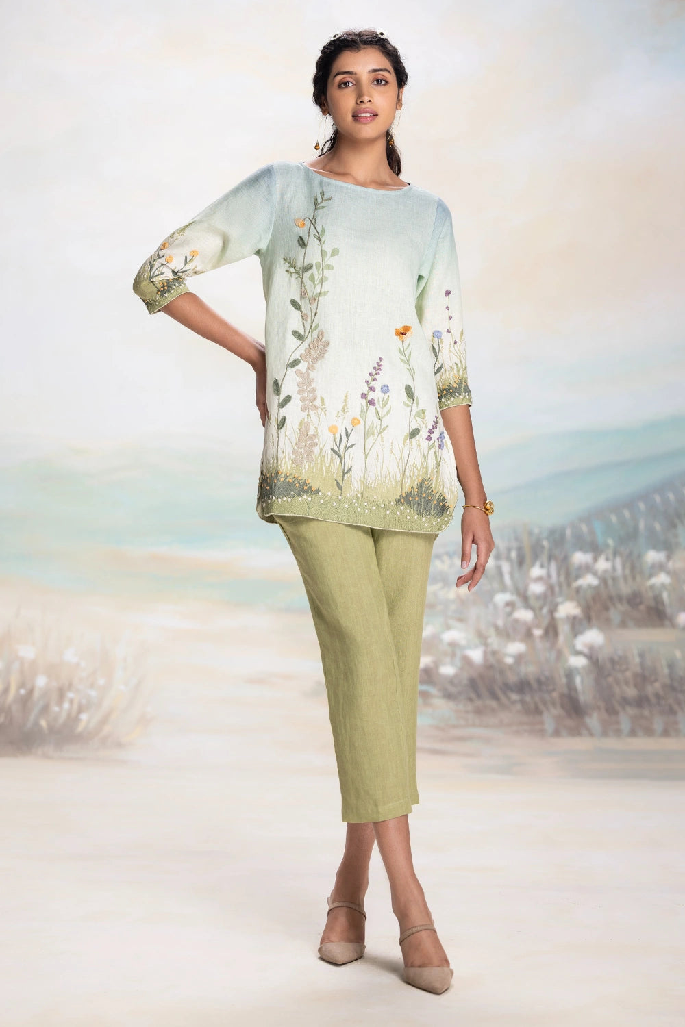 Sunset Blue Landscape Mona Co-Ord Set