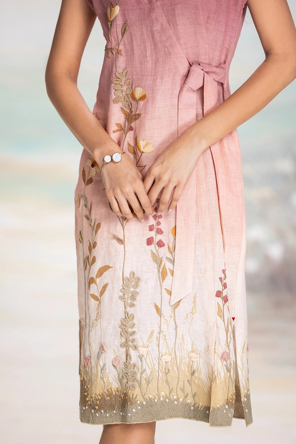 Sunrise pink Landscape Dress