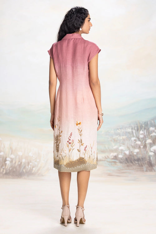 Sunrise pink Landscape Dress
