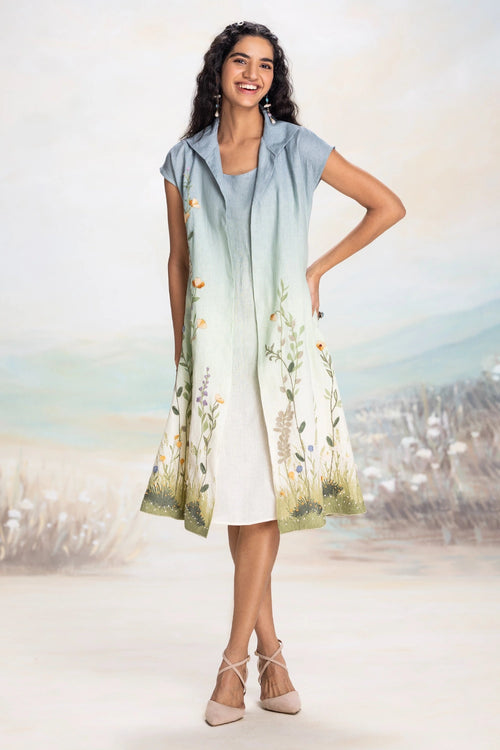 Sunset Blue Landscape Pony Jacket set