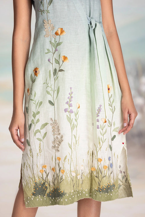 Sunset Blue Landscape Dress