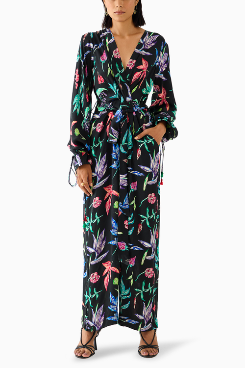 Black Botanica Jumpsuit