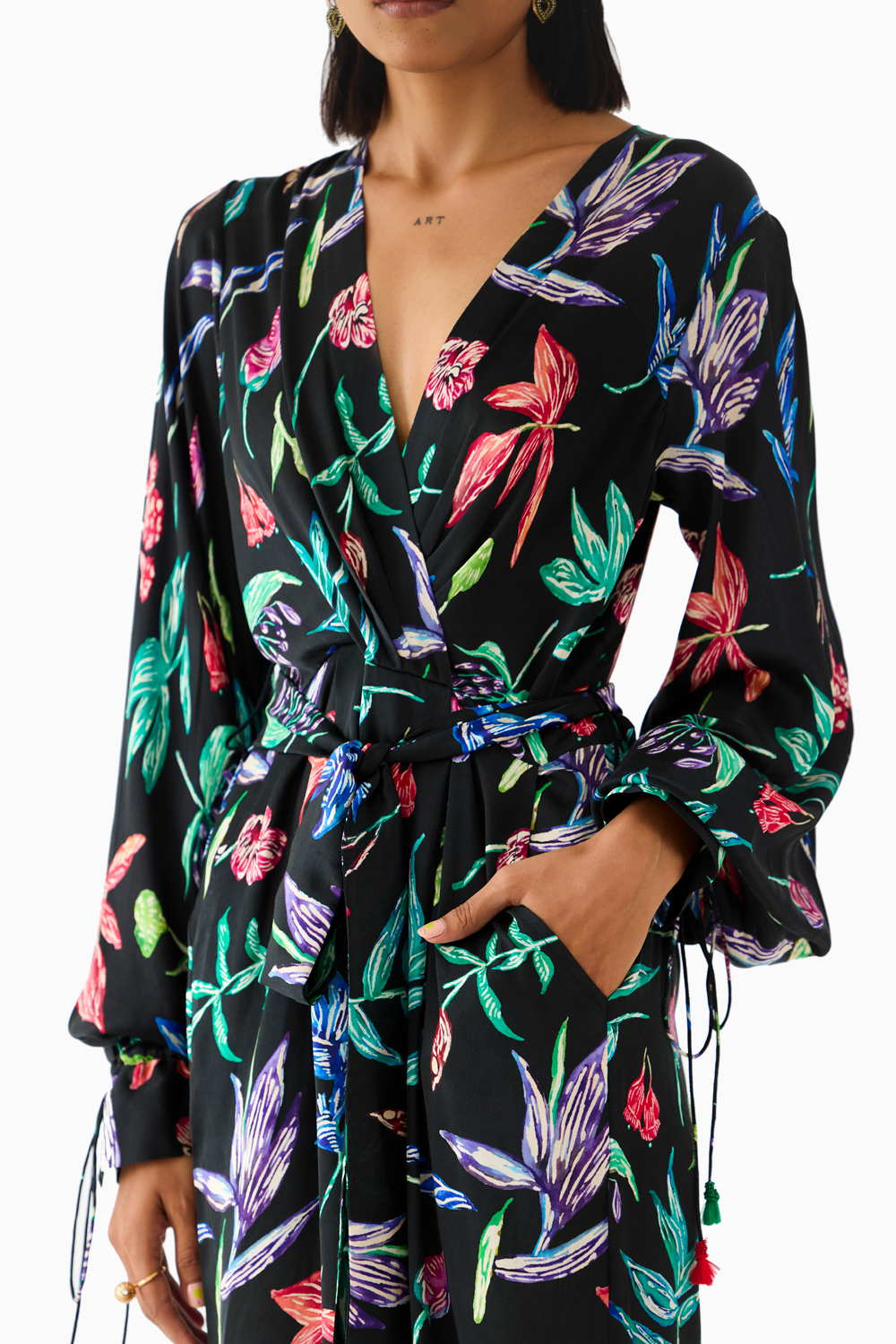 Black Botanica Jumpsuit