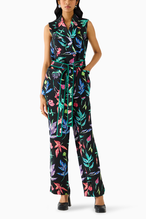 Black Botanica Blazer and Pants