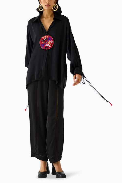 Zulu Black Linen Shirt and Trousers