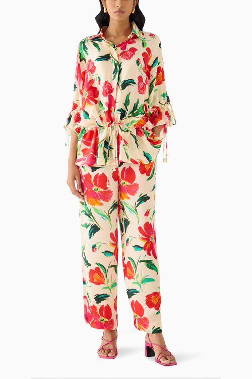 Majorelle Drawstring Shirt and Trousers