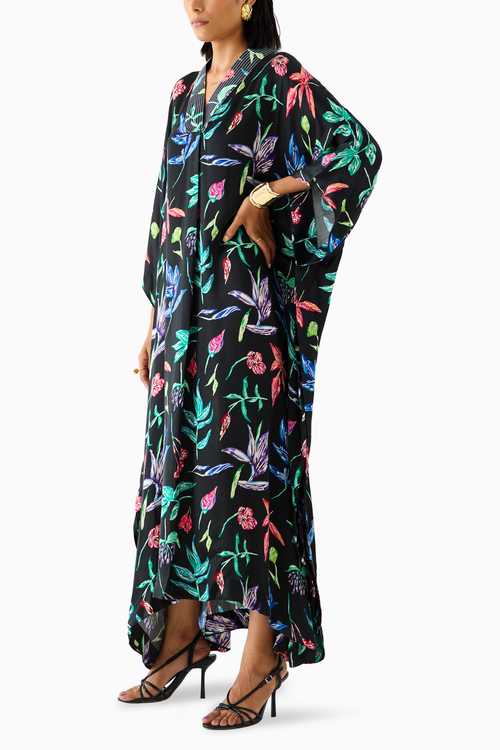 Black Botanica Kaftan