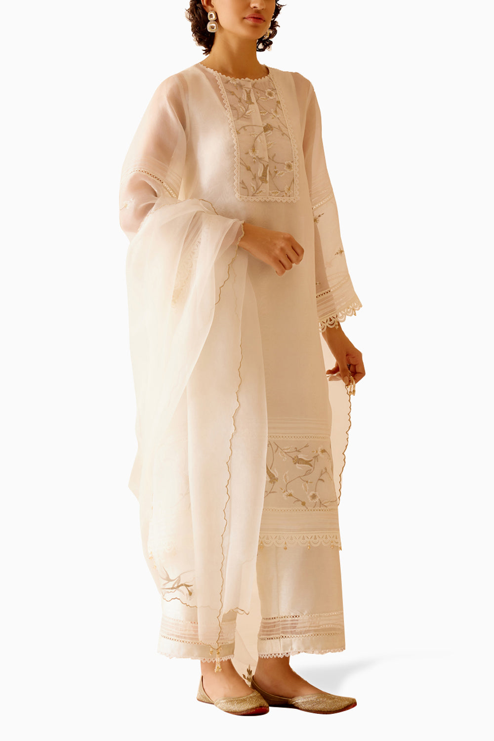 Salma Ivory Kurta Set