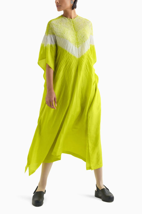 Triangle Lime Kaftan