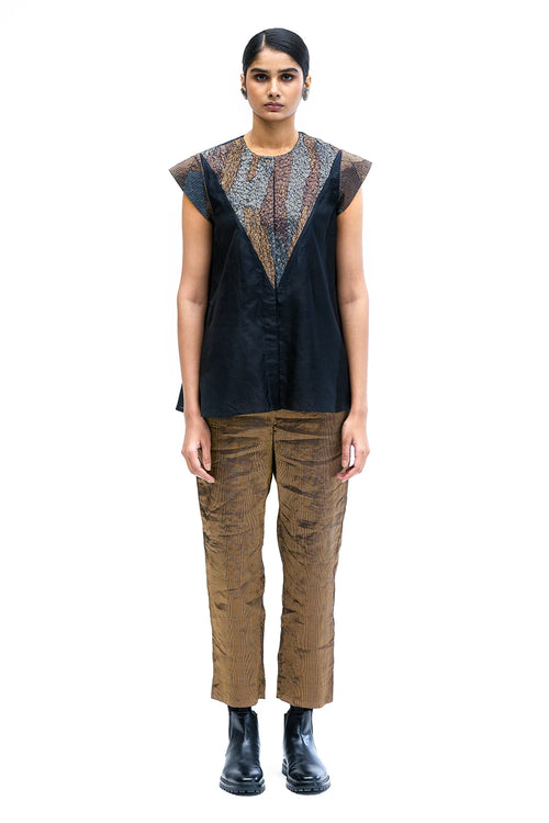 Black Metallic Pant