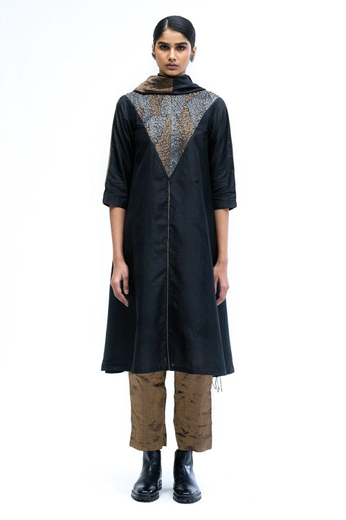 Black Armour Kurta