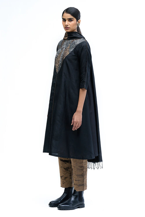 Black Armour Kurta