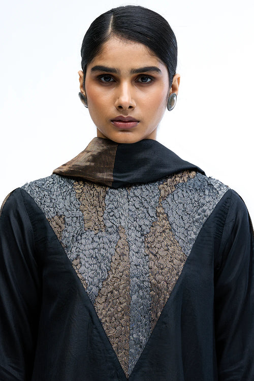 Black Armour Kurta