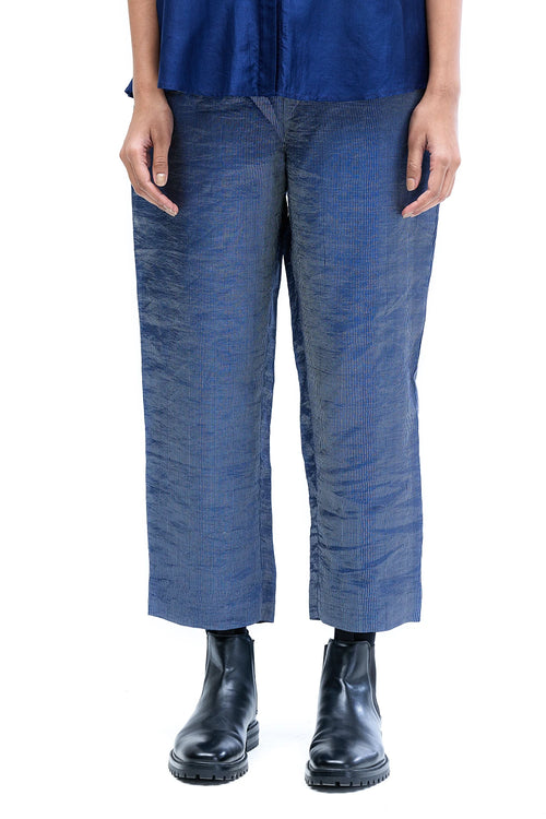 Navy Metallic Pant