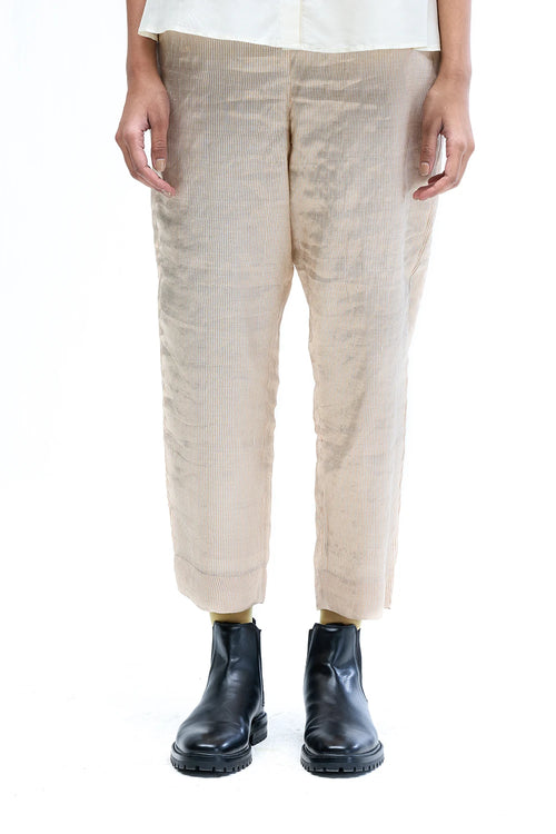 Ivory Metallic Pant