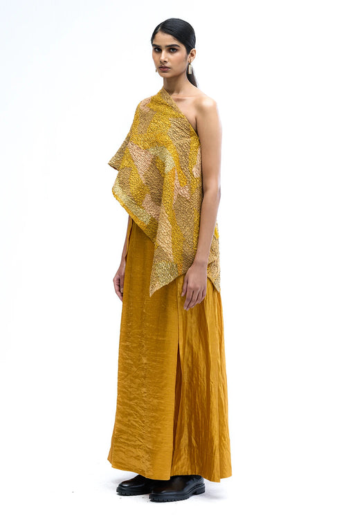 Mustard Lustre Skirt