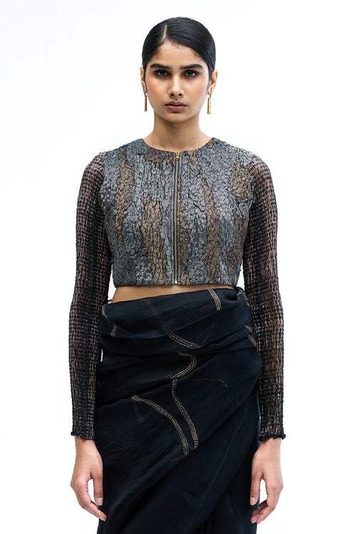 Black Armour Blouse