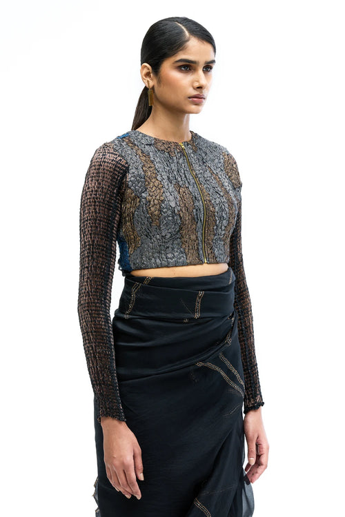 Black Armour Blouse
