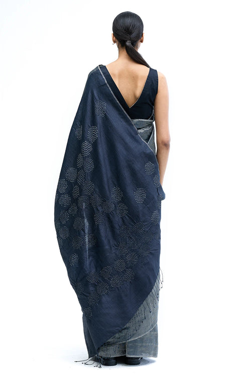 Black Armour Saree