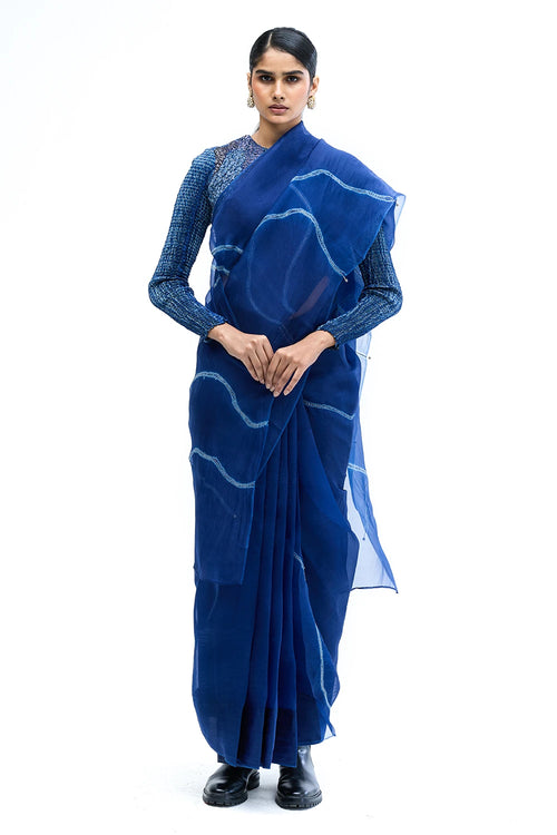 Navy Ore Saree
