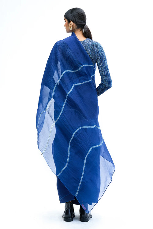 Navy Ore Saree