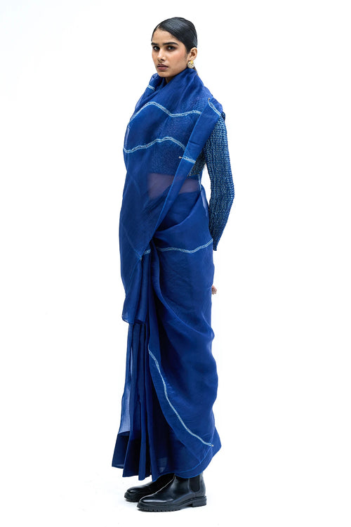 Navy Ore Saree