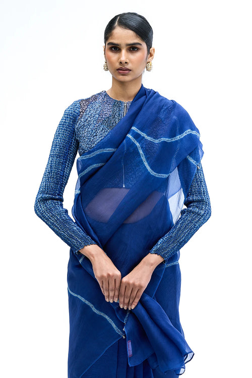 Navy Ore Saree