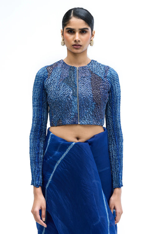 Navy Armour Blouse