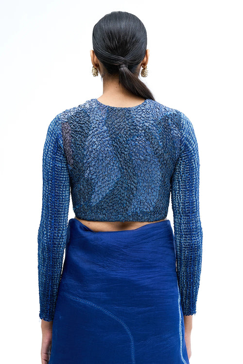 Navy Armour Blouse