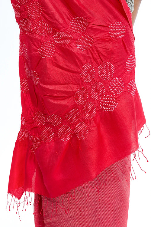 Red Armour Saree