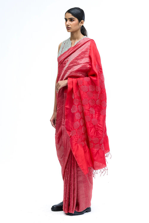 Red Armour Saree