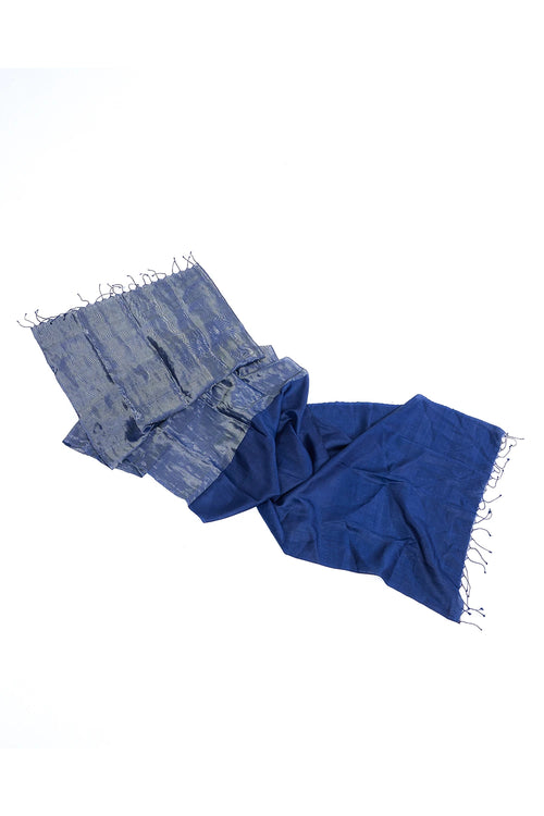 Navy Metallic Dupatta