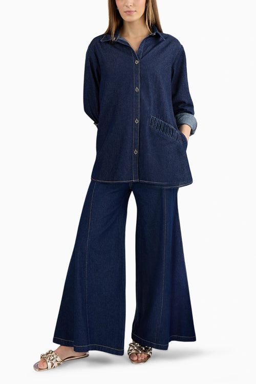 Loop Shirt Set With Aur Jeans
