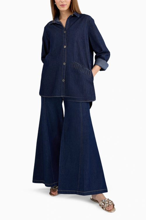 Loop Shirt Set With Aur Jeans