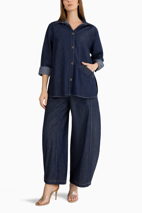 Loop Shirt Set With Indigo Jeans