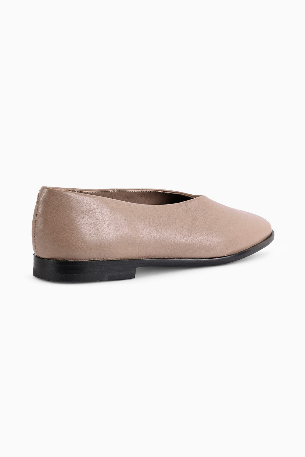 Lucas Beige Straight Cut Ballet Flats