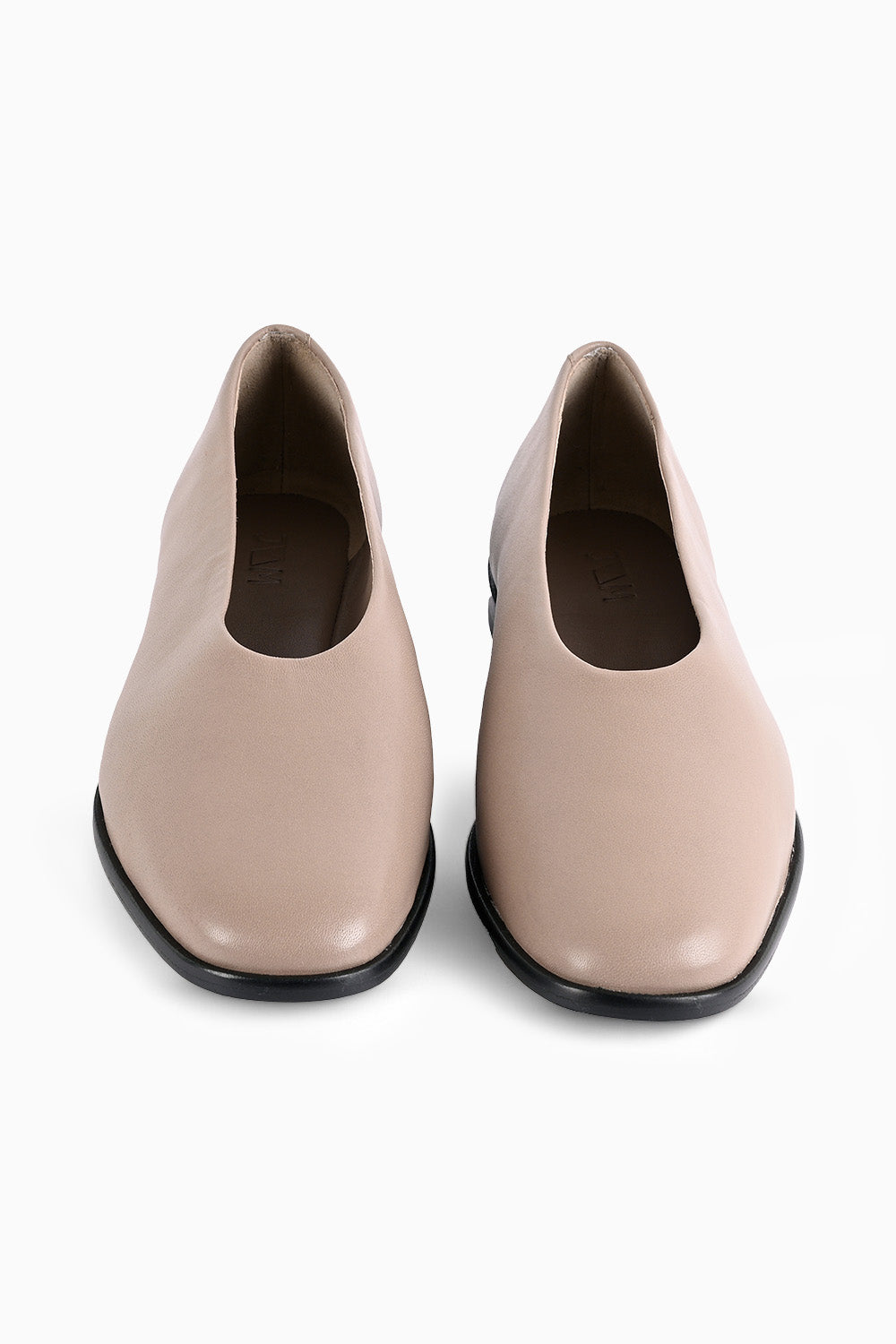 Lucas Beige Straight Cut Ballet Flats