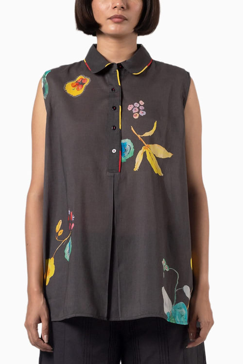 Charcoal Lupo Top