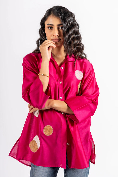 Magenta Pink Saint Shirt